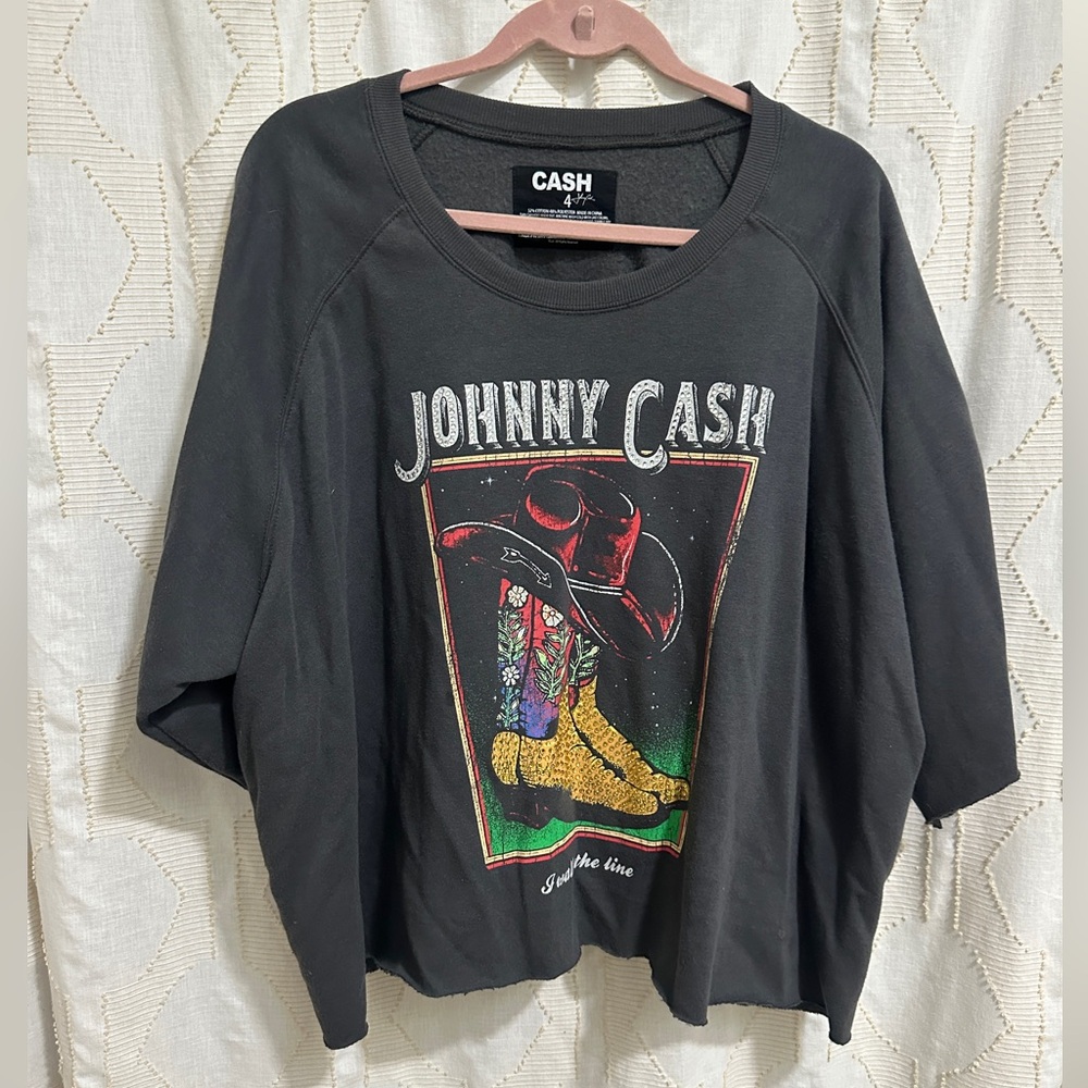 TORRID Johnny Cash Boxy Top